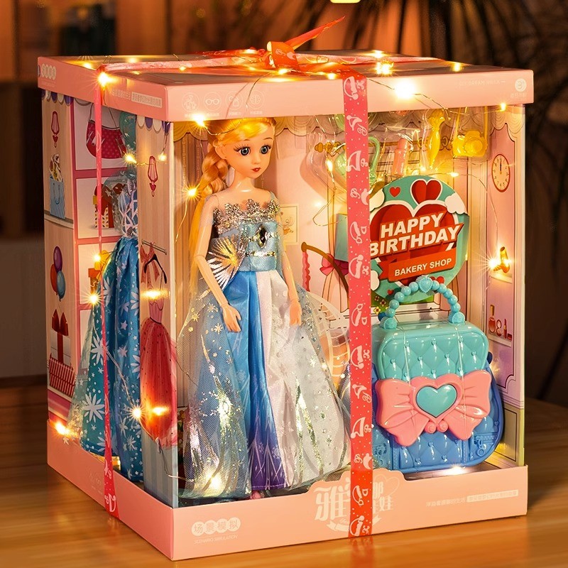 子供用プリンセスエルサ 女の子用プレイハウスおもちゃ 3～6～9歳の女の子の誕生日プレゼント 新登場の子供用