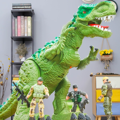 Большой электрический динозавр, игрушка, модель животного для мальчиков, дистанционное управление, тираннозавр Рекс, подарок на день рождения
