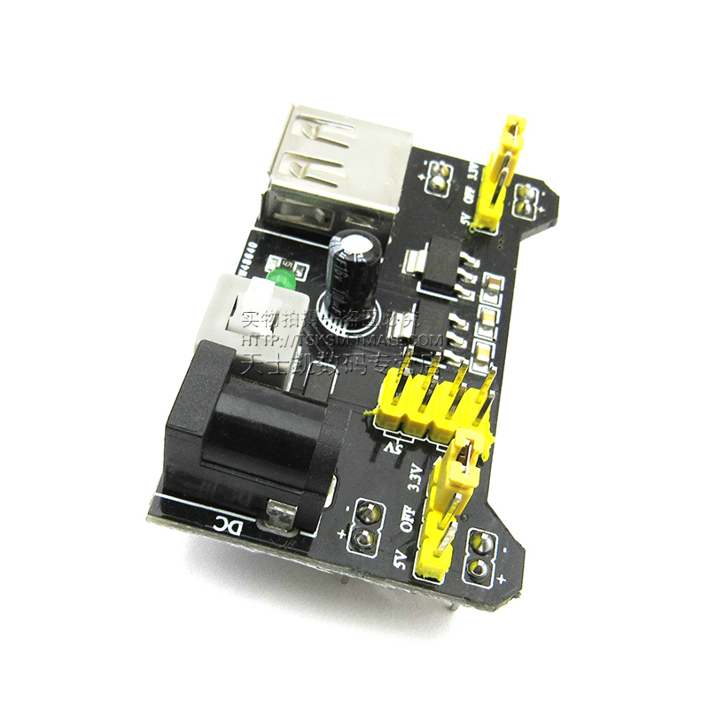 Breadboard Power Module Đen MB-102 Power Board kép 5V 3.3V Output