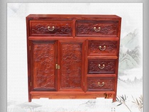 Big fruit rosewood mahogany living room furniture Myanmar rosewood dining side cabinet Chinese solid wood chest of drawers storage locker