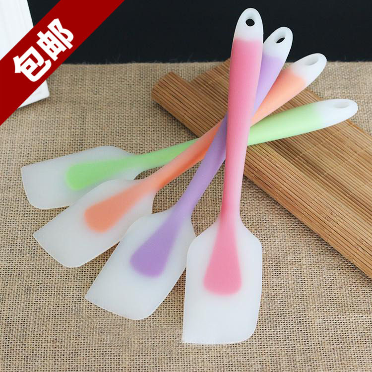 Export Japanese large-scale transparent silicone scraper cake scraper cream butter bucket knife resistant to high temperature
