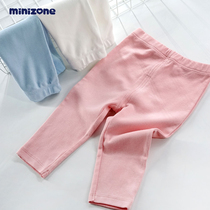 Baby baby pants Spring and autumn pants can open the crotch Newborn male and female baby pants leggings Autumn and winter solid color pants