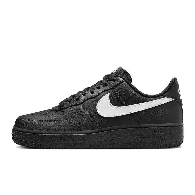 【Liuping Sports】Nike Air Force 1 Leather Wear-Resistant Low-Top Sneakers, Unisex, Black and White
