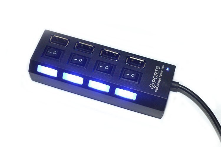 Manufacturer Direct sales 4 mouth independent switch USB HUB hub high speed USB2 more than zero connector extension cord