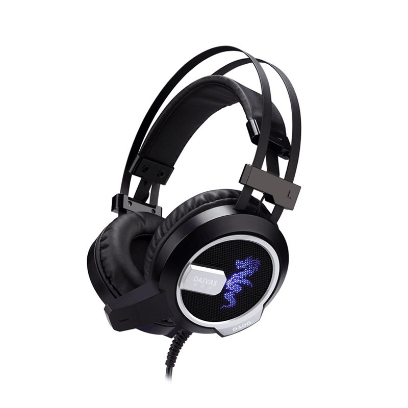 The Thunder S1000 Seven colorful luminous headphones Internet café headphones Anti-violent headsets Low-accent game Music earbuds