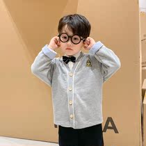 Japanese childrens clothing boys knitted cardigan jacket Autumn Spring and Autumn Spring 2020 new baby coat children children