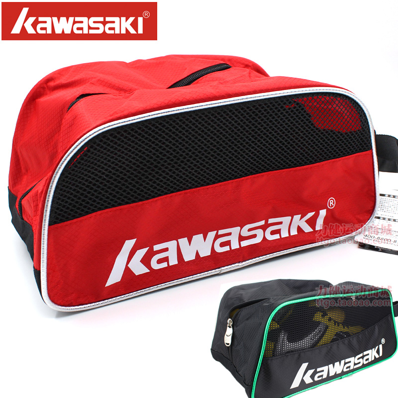 Kawasaki sneaker bag travel storage bag finishing bag hand travel line grid badminton soccer shoe bag