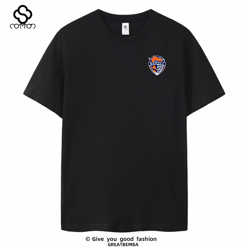 青島海牛サッカーチーム半袖ファンTシャツ、サッカースポーツカジュアルプラスサイズ夏物