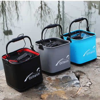 Dilenieva thickened folding live fish box water bucket