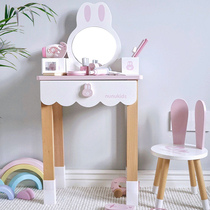 ins child emulation wooden dresser princess makeup desk over home girls first decorated box toy birthday present