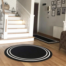 ins Nordic black and white pattern printing and dyeing mat childrens play mat tent mat childrens room soft door mat