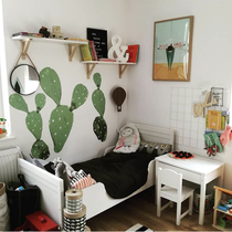 INS Wind childrens room PVC cactus wall stickers early education center home decoration kindergarten decoration painting mother and baby wall stickers