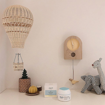 ins new hand-woven real Vine hot air balloon childrens room early childhood education place photography agency home decoration supplies