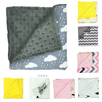 Export European and American ins new childrens blanket newborn blanket blanket childrens foreign trade bean blanket soft skin-friendly