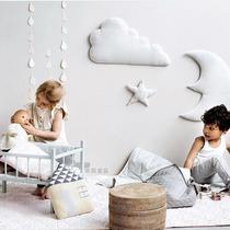 ins New Moon star clouds three-piece set of ornaments European and American childrens room decoration festival jewelry photography props