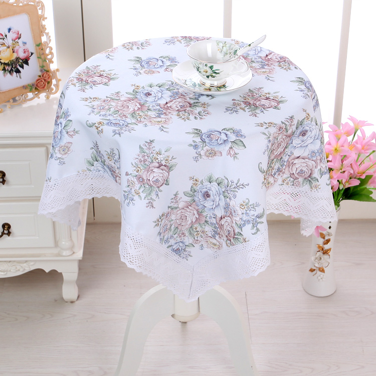 Vải phong cách châu Âu cao cấp vải vải bàn cà phê vải bàn tròn nhỏ vải hình chữ nhật ren hoa đa năng khăn dày khăn trải bàn ghế gỗ