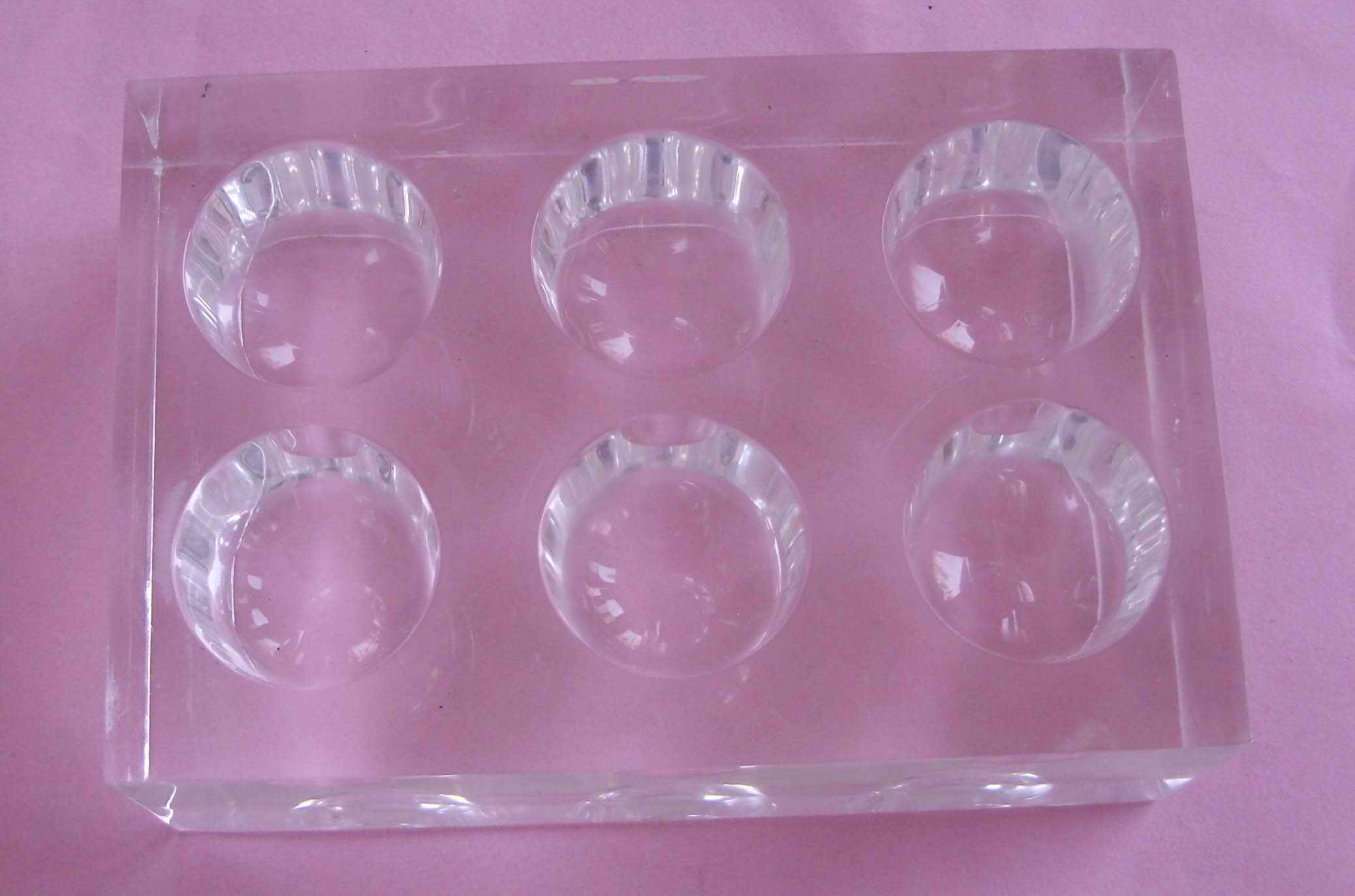 Moving printed rubber head crystal molds engraving crystal molds