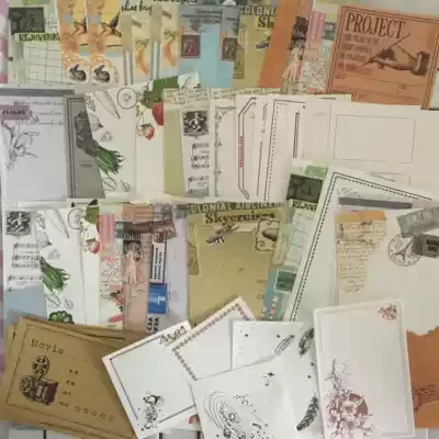 (Sub-packaging)domestic post-it notes sub-packaging to try retro simple hand account material