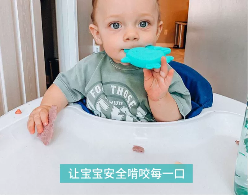 Mỹ Hashtag Kidz bé teether bé silicone mềm răng hàm có thể được luộc răng nhai đồ chơi - Gutta-percha / Toothbrsuh / Kem đánh răng ti giả avent