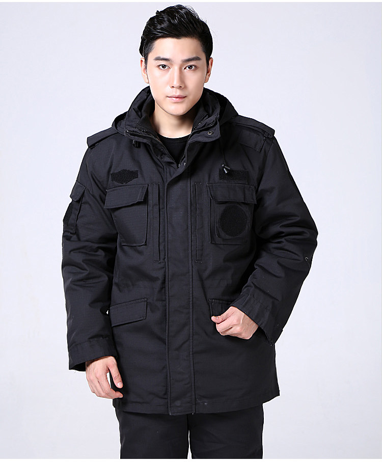 Security cotton clothing winter clothing thickened warm cotton clothing multi-functional cold-proof combat training clothing cotton coat men's winter security cotton jacket