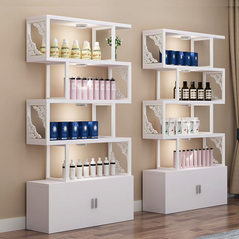 Container product display cabinet Beauty nail shelf Cosmetics cabinet Beauty salon display cabinet Bookshelf shelf partition