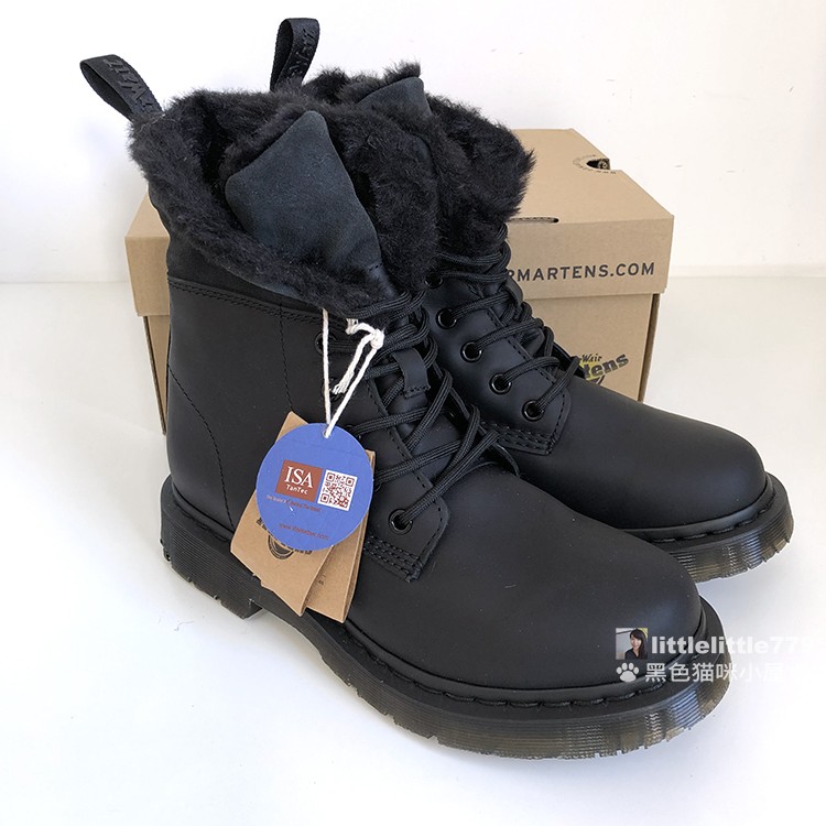 British DM dr martens cowhide plus velvet winter warm British nine-hole boots Martin boots