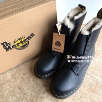 Dr Martens serena womens boots classic eight-hole cowhide plus velvet Martin boots mid-barrel boots purchased in the UK