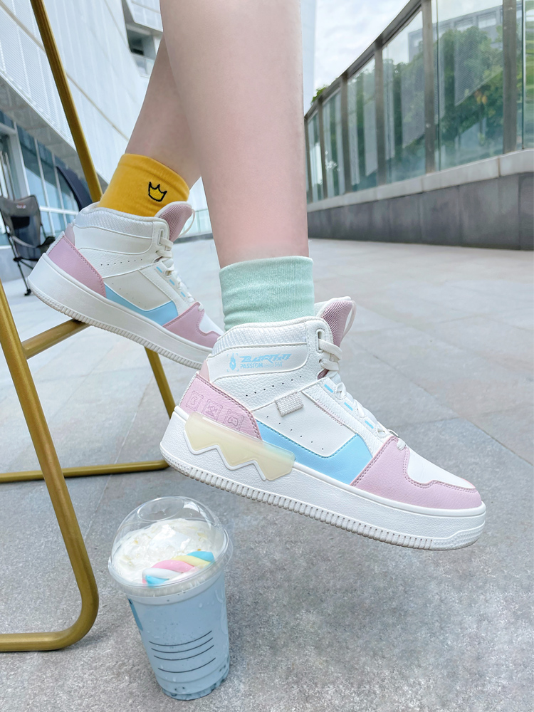 361 sneakers female shoes official 2021 Winter new 361 degrees high cylinder Flagship Official Webshop Board Shoes Little White Shoes Woman