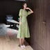 Váy xanh quả bơ 2019 phụ nữ mới mùa hè vẻ đẹp ngọt ngào matcha eo xanh siêu cổ tích khí chất cổ tích váy dài thủy triều - Sản phẩm HOT váy cho người béo Sản phẩm HOT