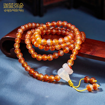 (Gala Miduo) Natural pharmacist cinnabar first-line hand string red cinnabar first-line pharmacist bracelet agate jewelry