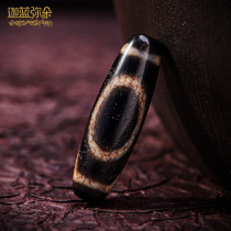 (Cana Miduo) Tibet black and white dragon scale Jinqin a glance double back mountain Tibetan old Tianzhu pendant pulp solitary product