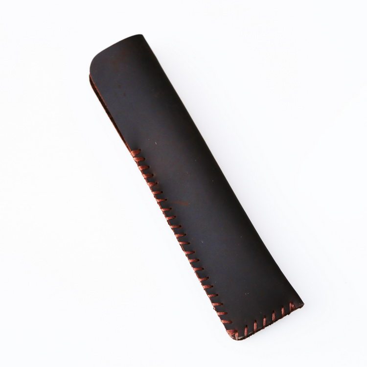 Xmtying Pen case Leather case Hand-sewn first layer cowhide pen case Leather pen bag Pen case