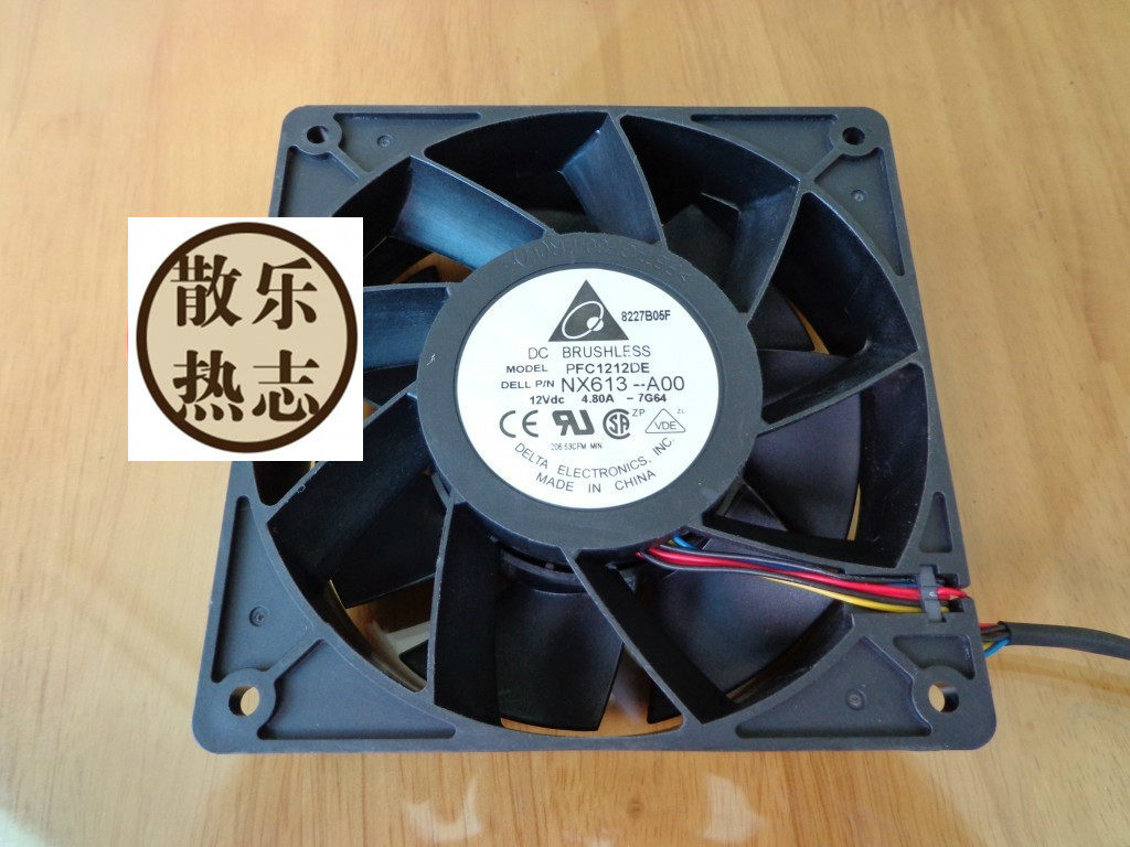 Delta PFC1212DE DC 12V 4 80A 12038 large air volume inverter cooling fan