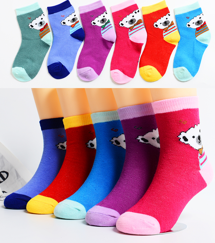 Trẻ em vớ cotton mùa xuân và mùa thu 1-3-5-7-9 tuổi Trẻ em cotton khử mùi trẻ em bé trai cô gái vớ tất lưới cho bé