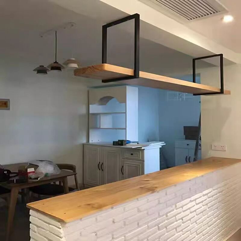 Solid Wood Storage Rack Restaurant Bar Wine Rack Bar Counter Hanging Ceiling Kitchen Metal Hanging Cabinet Under-Hanging Rack Wine Glass Hanger Solid Wood Storage Rack Restaurant Bar Wine Rack Bar Counter Hanging Ceiling Kitchen Metal Hanging Cabinet Under-Hanging Rack Wine Glass Hanger