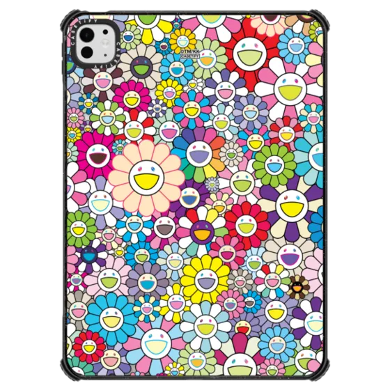 村上隆 casetify ケース iPad Pro 13-inch (M4) 村上隆彩色太阳花盛开Casetify 翻盖式防摔保护壳适用iPad Pro13/12.9