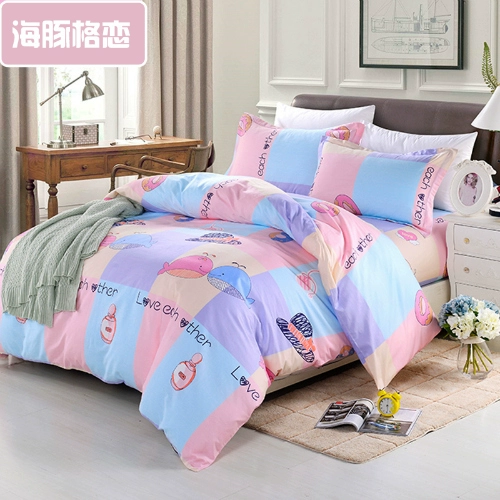 Cotton trẻ em chăn quilt bao gồm 100% bông quilt bìa phim hoạt hình lợn Peggy Mickey tùy chỉnh