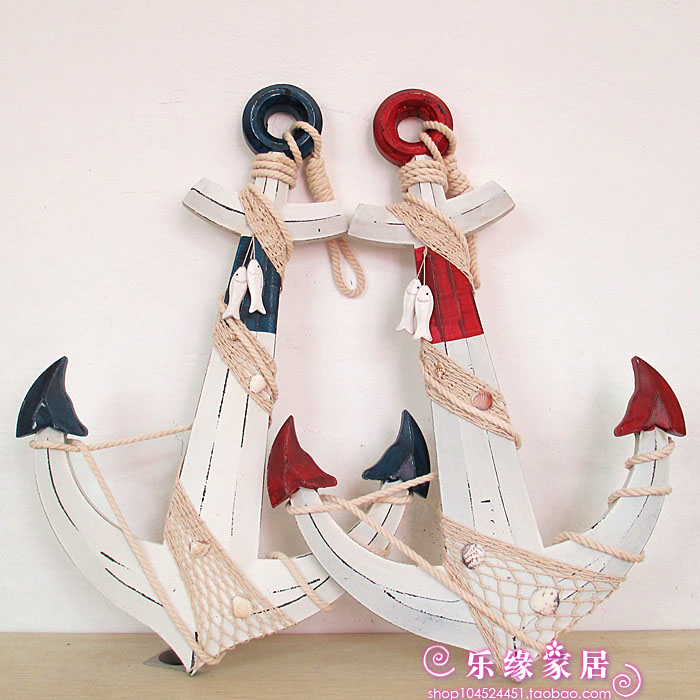 New retro do old anchor Mediterranean style decoration wall hanging Bar Cafe decoration wall decoration