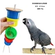 Grey Parrot Hướng dương Giáo dục Đồ chơi Hộp thức ăn Thiết bị cho ăn Ball Bóng thực phẩm Acrylic Bite Bird Lồng Cung cấp - Chim & Chăm sóc chim Supplies máng nước tự đông cho gà