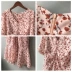 Váy hoa nữ 2020 mới hè màu hồng tình yêu váy đuôi cá nhẹ váy nấu eo thon gió váy voan - Sản phẩm HOT