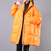  Shuye winter clothing new Korean version of loose literary and leisure net color light down jacket womens stand-up collar warm down jacket
