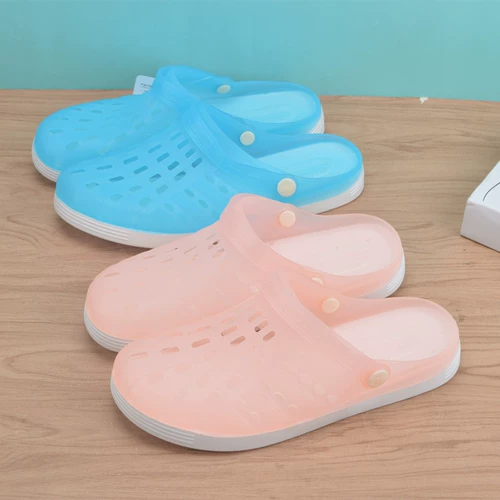 Летние слайдеры, нескользящие дышащие тапочки на платформе, пляжная обувь для отдыха, туфли