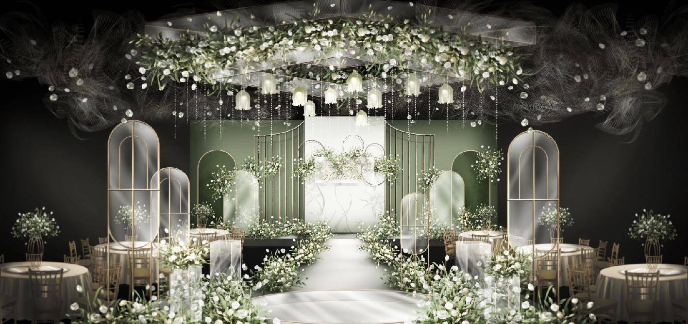 10 sets of wedding whole case PSD source file ppt scheme renderings simple small fresh renderings design draft planning