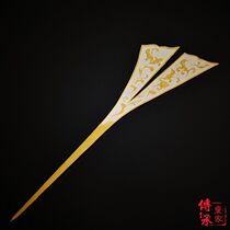 Tang volume straw grain large blade gold and silver wrong technique