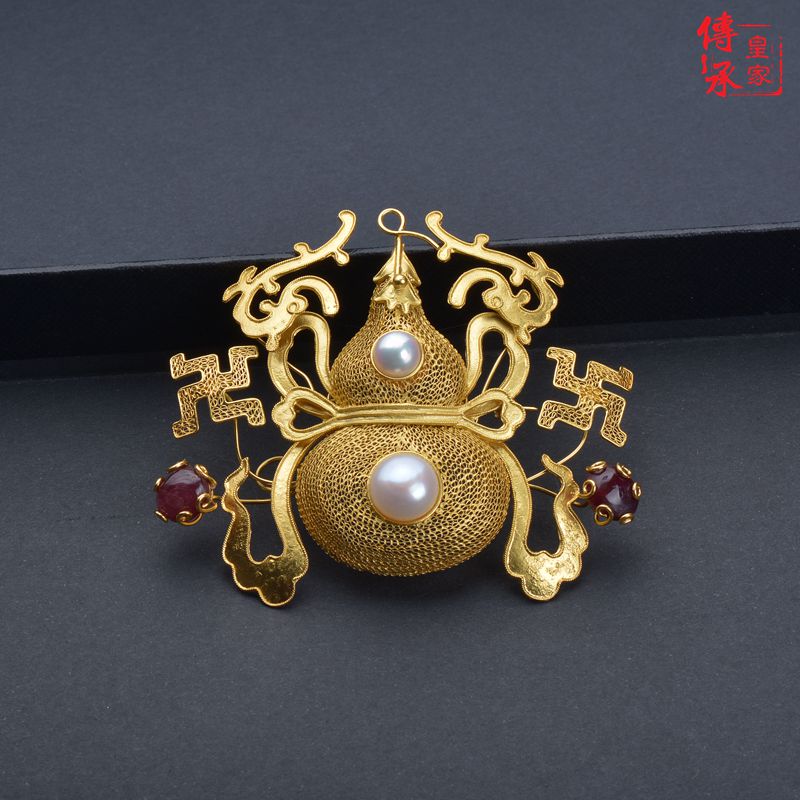 Welfare Pearl Temperament Tiring Hyacinth Brooch Brooch Pendant Dual-use
