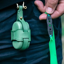 Handmade custom leather bag leather gluten set bag key buckle bag