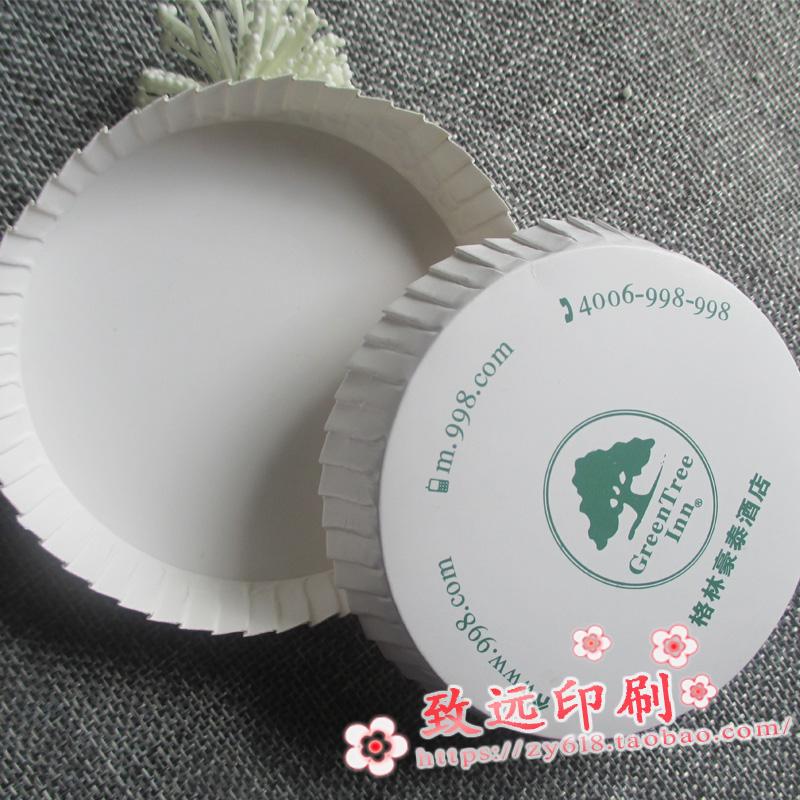 Wholesale hotel guesthouse advertising company disposable supplies paper cup dustproof cup lid coaster customized large amount