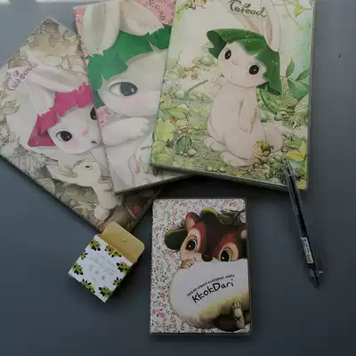 Lianhua Dori cat plastic cover book Color page book Rabbit Classic student notepad Cartoon plastic cover Diary book