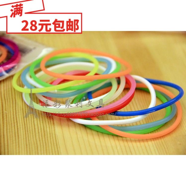 Summer natural mosquito repellent bracelet fluorescent silicone bracelet rubber band natural plant essential oil 5 pieces in