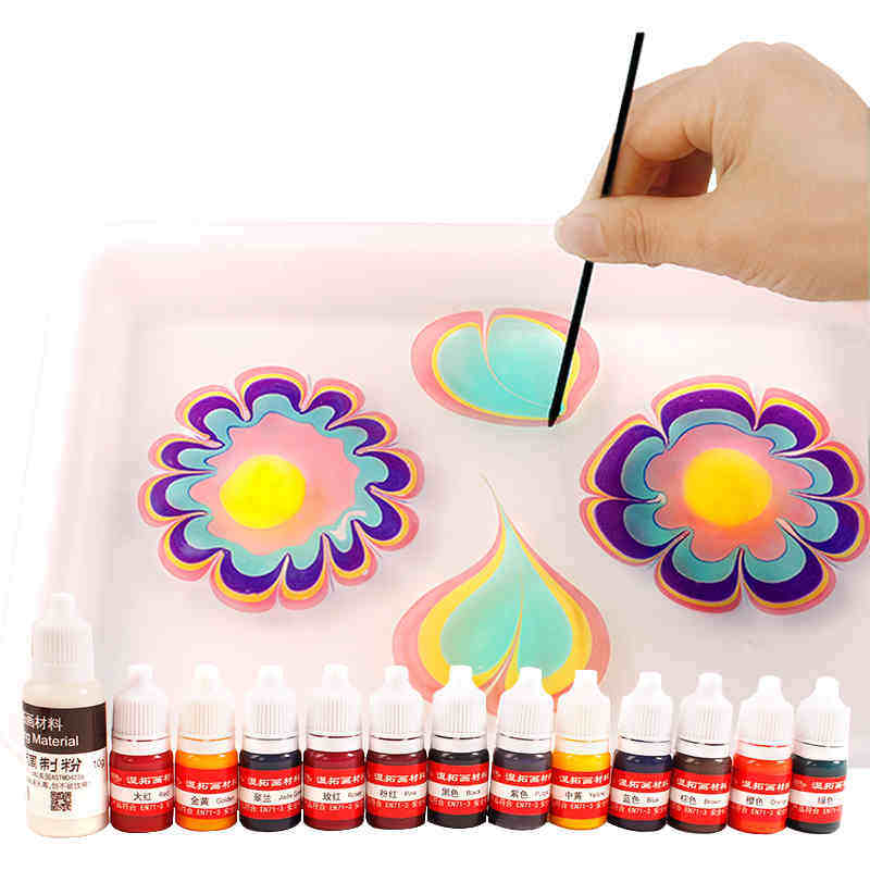 Wet extension painting set floating water painting water shadow painting tool material children paint painting gift box water extension painting
